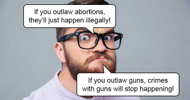 Liberal Logic Regarding Abortions And Gun Control