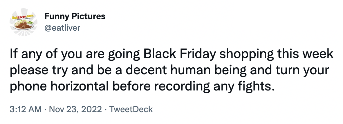 Funny And Very Relatable Black Friday Tweets